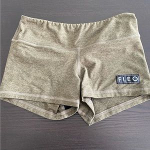 Green Fleo Shorts